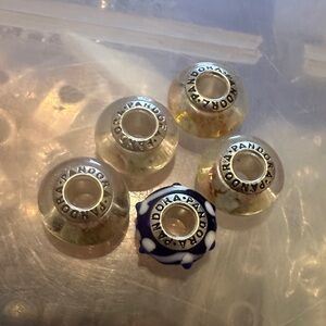 Pandora Silver Charm Collection featuring cherry blossoms 🌸